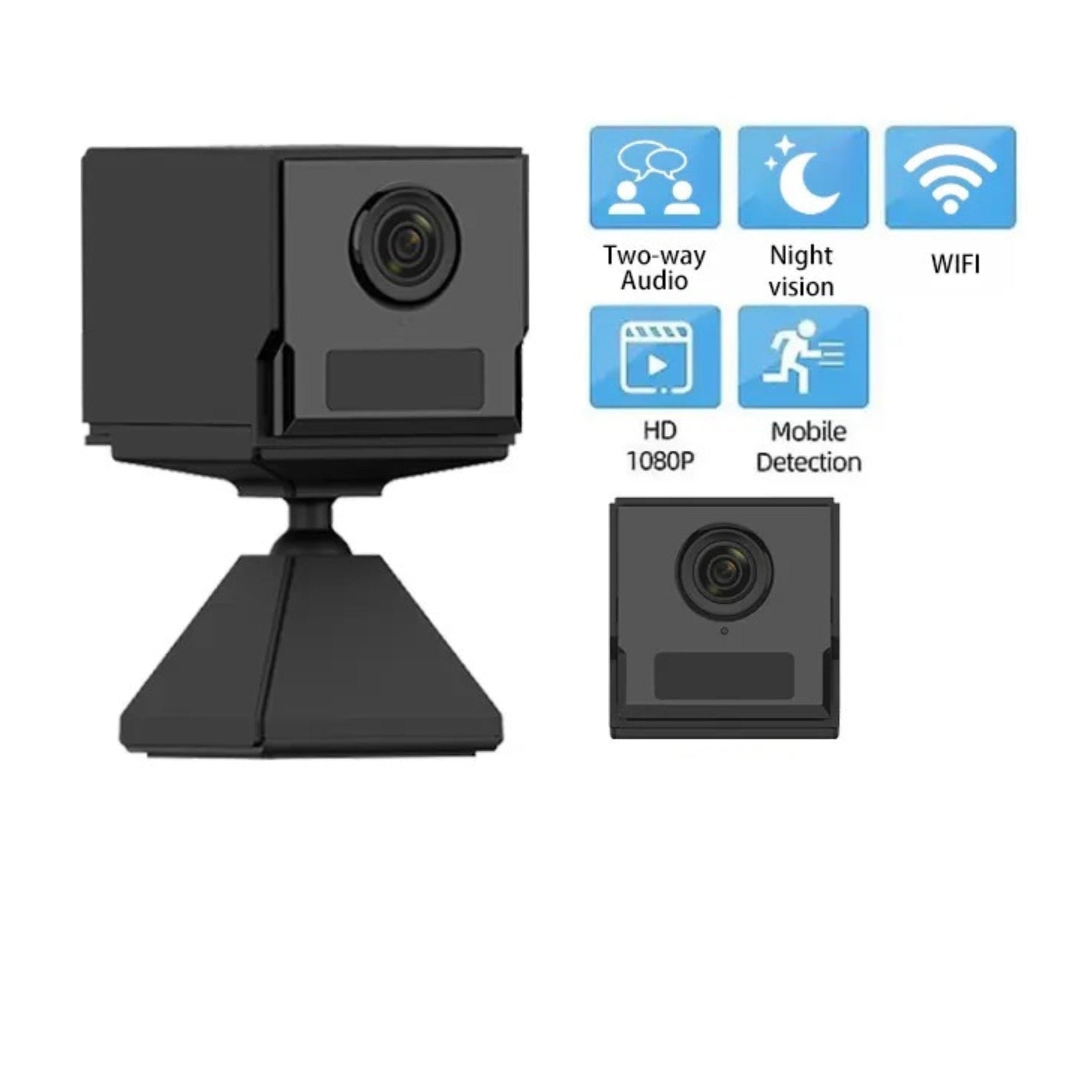 Mini Dual WiFi Security Camera - 150-Day Standby