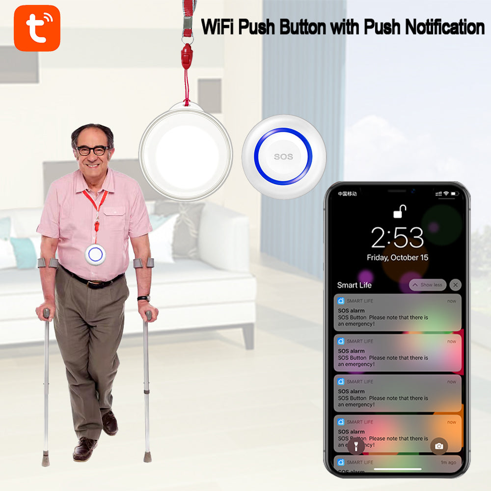 Smart SOS Button - WiFi Remote Alerts