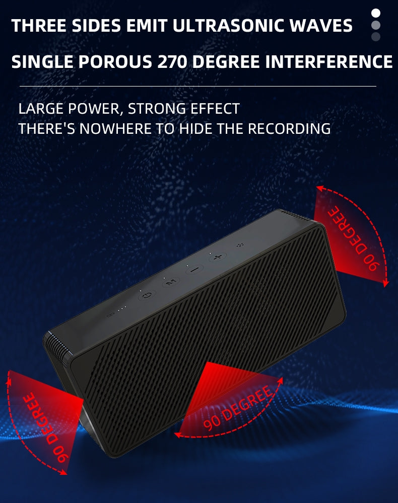 Ultrasonic Conversation Privacy Shield - Anti-Recording Jammer