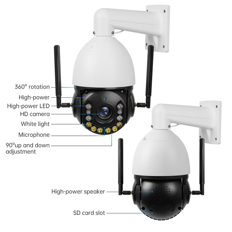 4G 2K IP Security Camera With 30x Optical Zoom