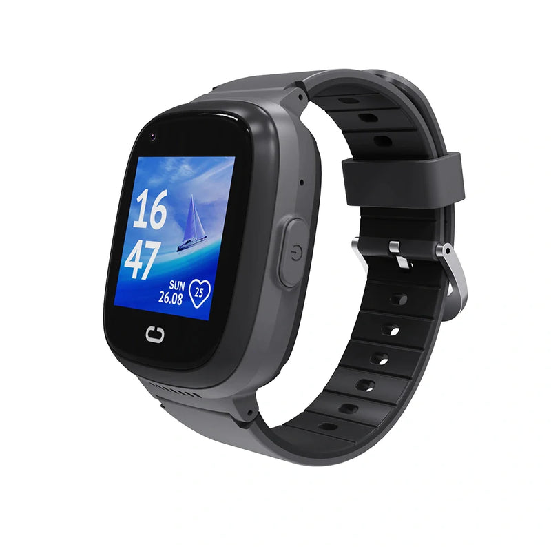 4G GPS Tracker Smart Watch for Kids - Black - Sentriwise