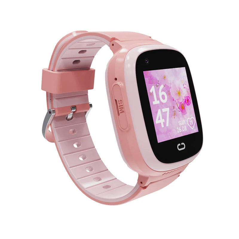 4G GPS Tracker Smart Watch for Kids - Pink - Sentriwise