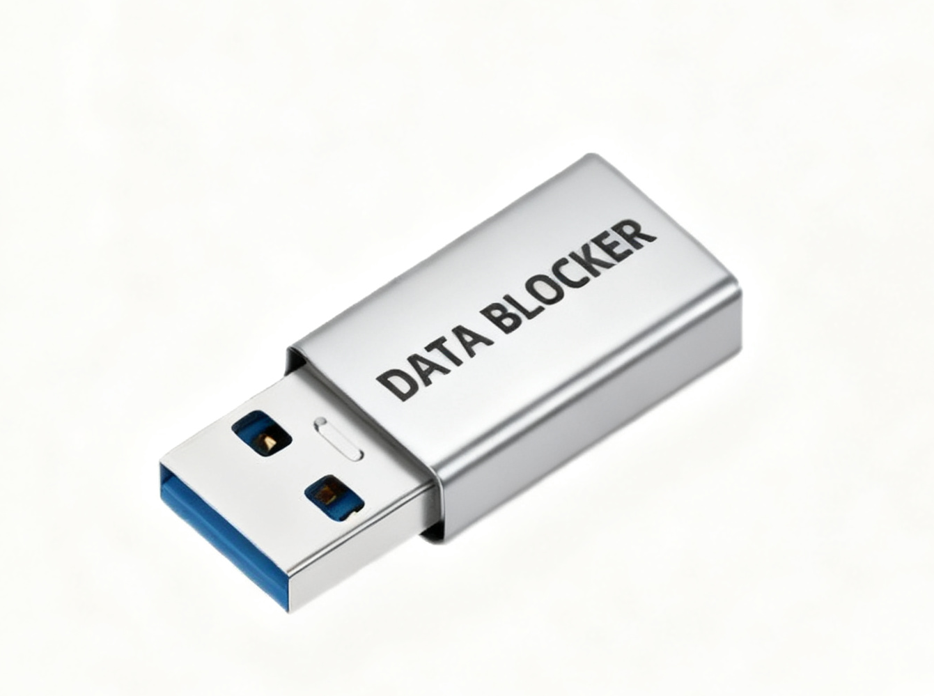 USB Rechargeable Data Port Blocker - Anti-Data Leak USB Port Lock for Laptops/Desktops