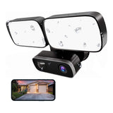 Dual Smart Floodlight with 1080P HD Camera & Night Vision - 2400 lumens