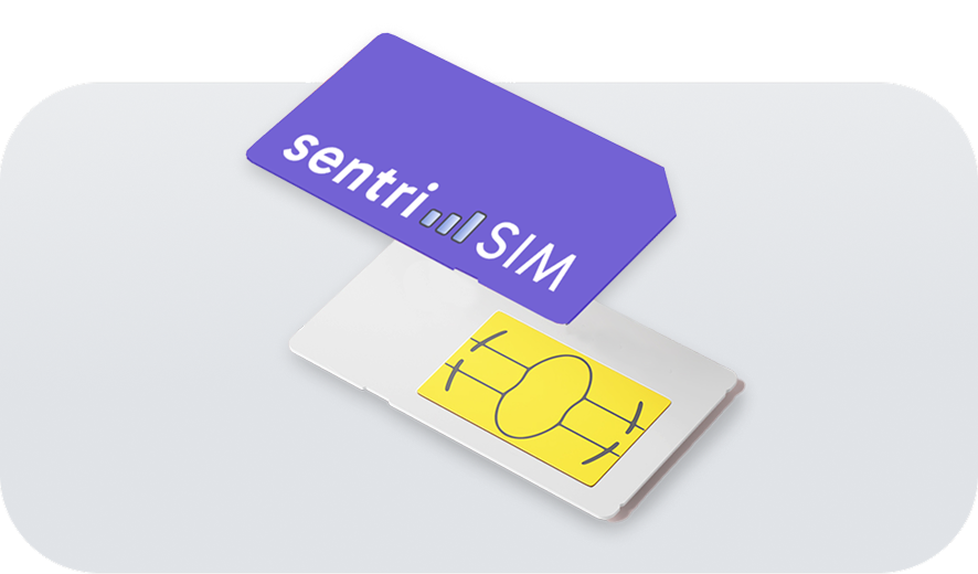 Add a SentriSIM card