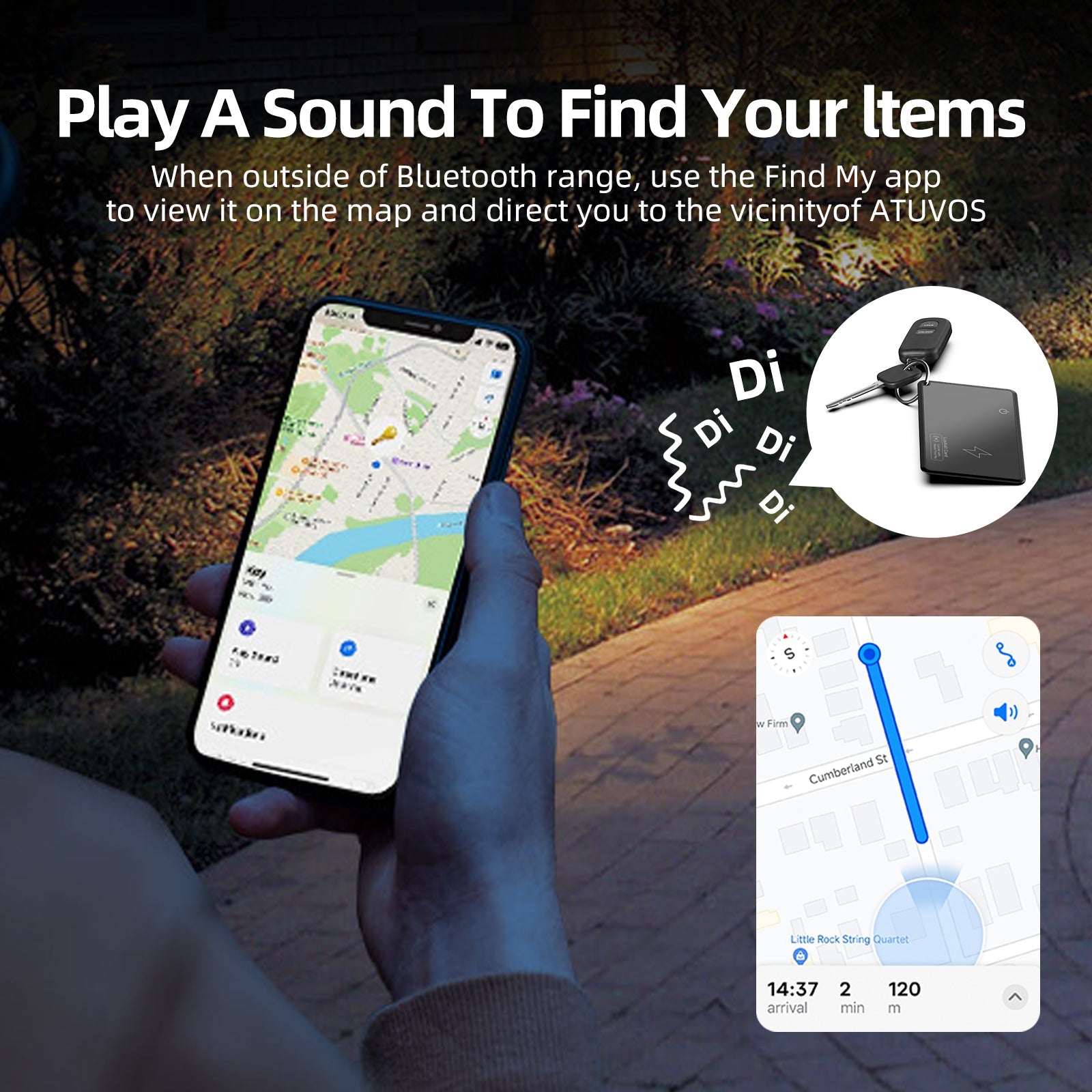 Smart Wallet Tracker Card - Apple Find My