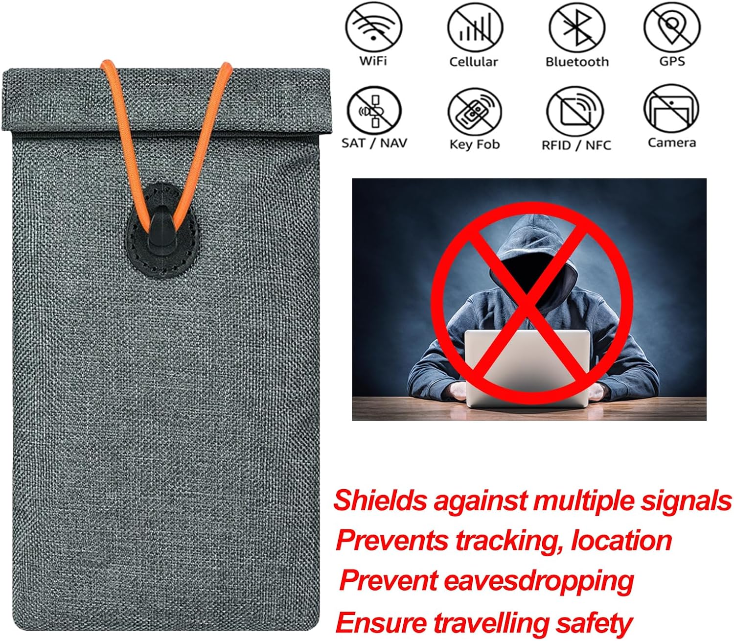 Faraday Pouch XL – 3-Layer Signal Blocking