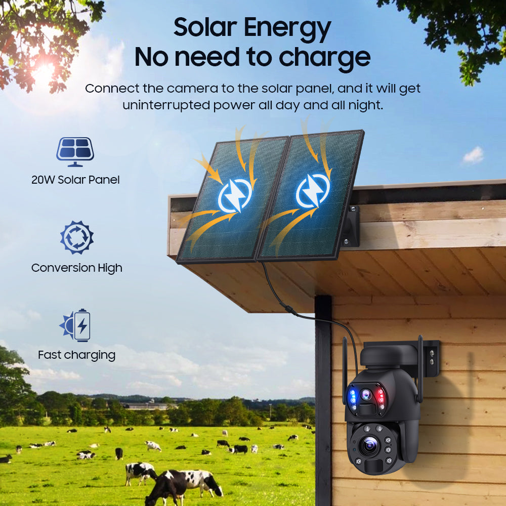 4G Solar PTZ Camera Ultra - 20x Zoom | Sentriwise