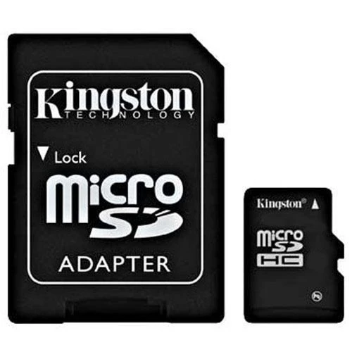 Top down view of the Micro SD card compared next to the SD Card Adapter. - Sentriwise