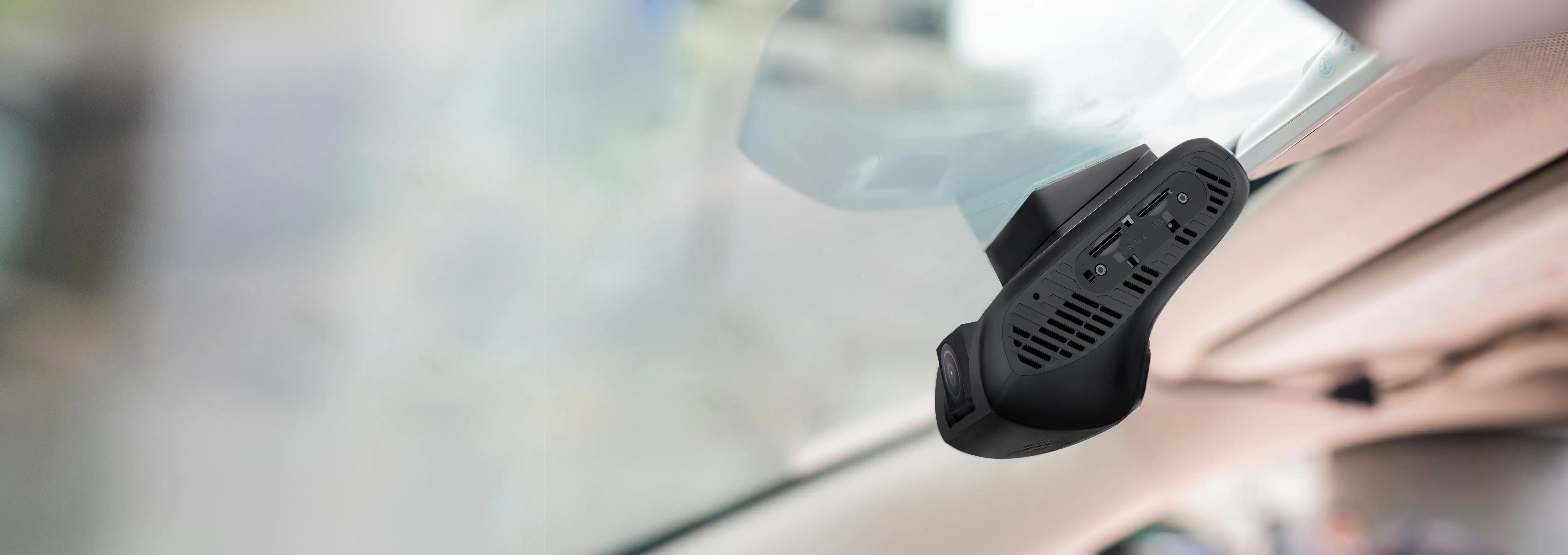 The black front dash camera - Installed in Vehicle - Sentriwise