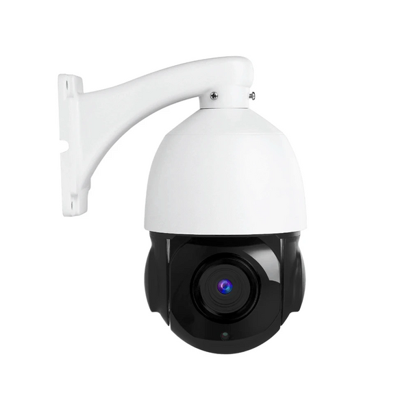 Spherical White Outdoor Security Camera on Mount - Forward Facing - Sentriwise